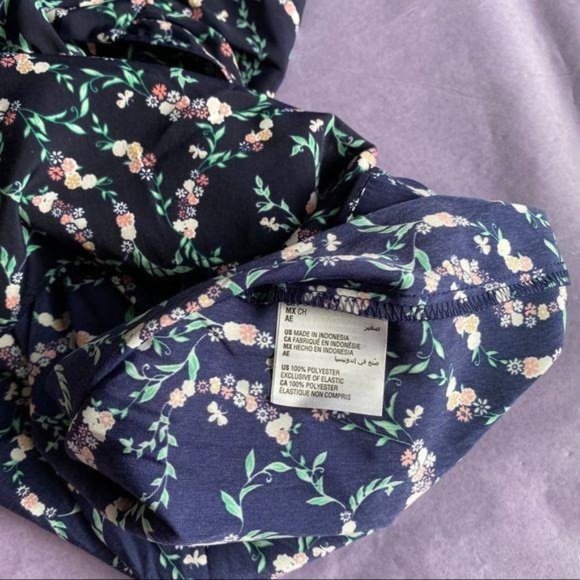 Maison Jules Floral Print Smocked Waist Dress NWT - Picture 8 of 8